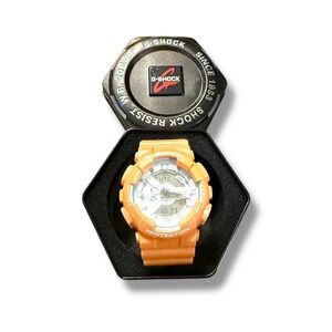 Casio G-Shock GA-110S4 Men's Orange Watch‎ Big Face Shock Resistant Digital